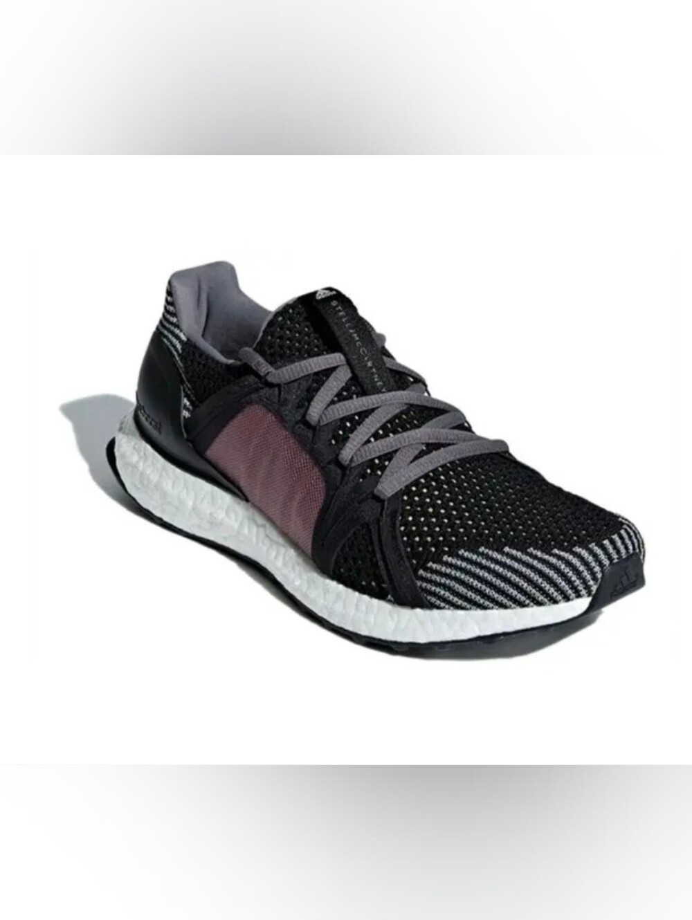 Stella McCartney x adidas UltraBoost 'Smoked Pink Active BLACK/Grey/White Sz9